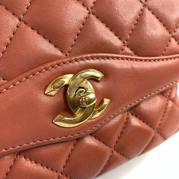 【119MK】Chanel Pink Lambskin Small Coco Flap Bag Sku# 85648 (Gently Used) - Picture 13 of 14